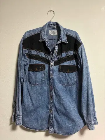 구제 의류 데님 셔츠