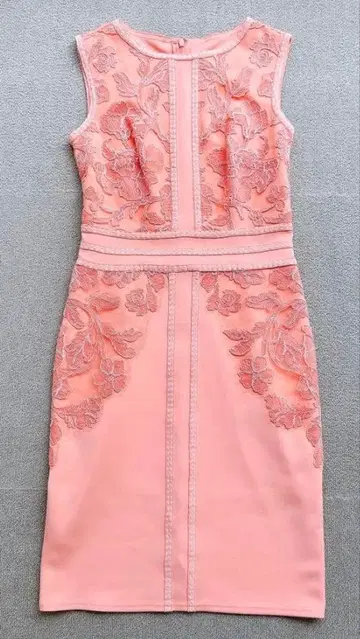 TADASHI SHOJI 타다시 쇼지 코랄 핑크 원피스 사이즈 4