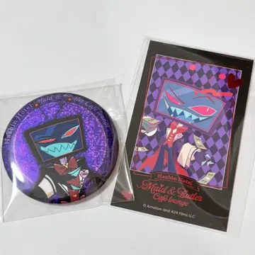 해즈빈 호텔 애니메이트 복스 금박 카드 캔뱃지 2세트