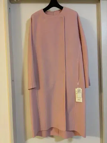 새상품 투모로우랜드 울 캐시미어 노카라 롱 코트