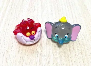 [ 익명 배송 ] 귀여운! 덤보 체셔 고양이 반지 2개 세트