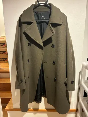 HARE 더블 브레스트 울 코트 S 사이즈