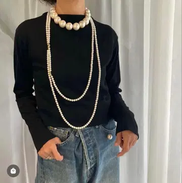 Sea'ds Mara pearl long necklace