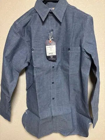 새상품 15 맥코이즈 U.S. NAVY 샴브레이 셔츠 논워시