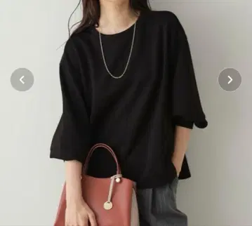 OPAQUE.CLIP 볼륨 슬리브 상의 긴팔 블랙 38 M 미개봉