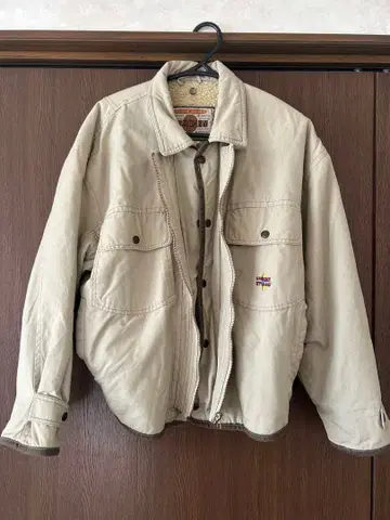 베이지 보아 자켓 남성용