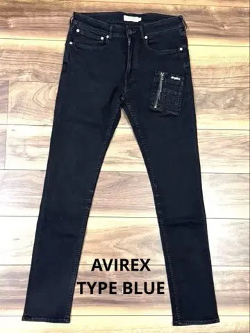 주말 세일 AVIREX TYPE BLUE 슬림 핏 데님