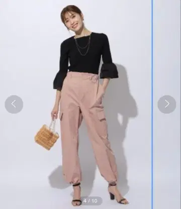 아푸와이저 리셰 워크 디테일 팬츠 핑크 1