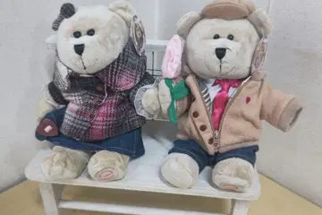 스타벅스 베어리스타 2008년 발렌타인 커플 세트 택 포함