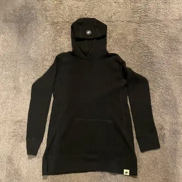 헌팅 월드 와플 후드 부착 후드티 블랙