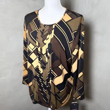 택 포함 [ remalon ] 기하학 패턴 긴팔 상의