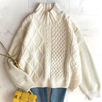 새상품급 코헨 믹스 니트 풀오버