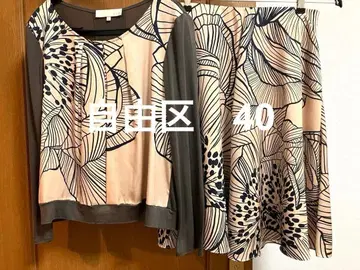 자유구 셋업 L 사이즈 티셔츠 스커트 원피스 40