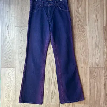 랭글러 플레어 부츠컷 청바지 퍼플 후염 31