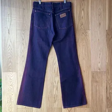 랭글러 플레어 부츠컷 청바지 퍼플 후염 31