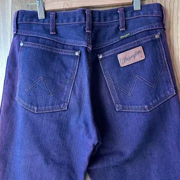 랭글러 플레어 부츠컷 청바지 퍼플 후염 31