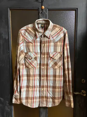 Lee 체크 무늬 플란넬 셔츠 M 사이즈
