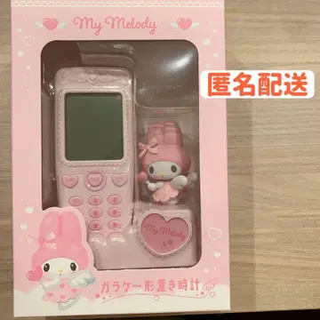 산리오 마이멜로디 휴대폰 모양 탁상 시계
