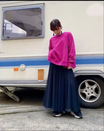 [ Tranoi ] 사이드 슬릿 맨투맨 새상품 퍼플