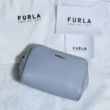 새상품 FURLA 스카이블루 가죽 파우치