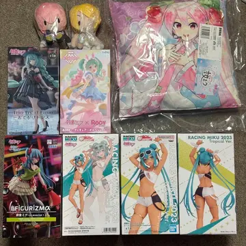 하츠네 미쿠 피규어 외 세트 레이싱 미쿠 등