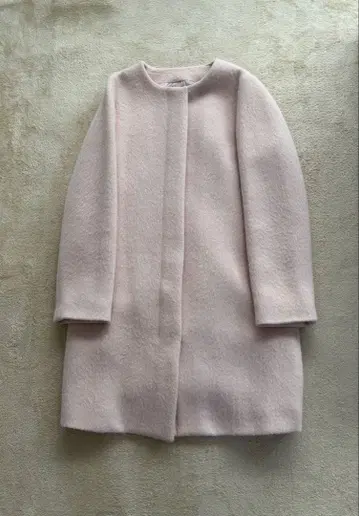 INDIVI 연한 핑크 롱 코트