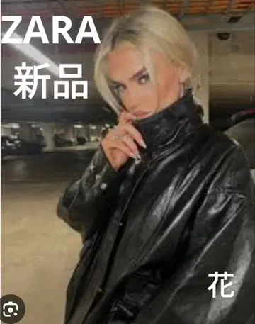 택 포함 새상품 ZARA ZW 컬렉션 페이크 가죽 자켓 코트