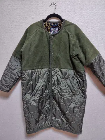 LAVENHAM 라벤햄 relume 별주 레오파드 노카라 코트