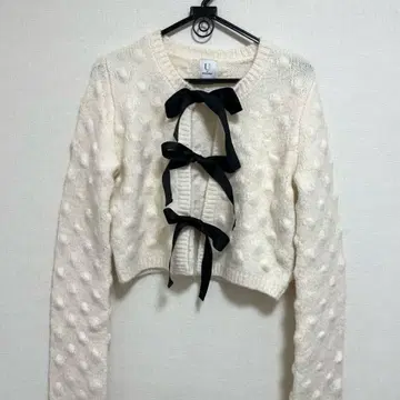 UbySPIC&SPAN 리본 니트 가디건