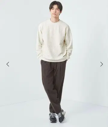 [ 새상품 ] 그린라벨/ 폴리에스테르 홈스펀 이지 팬츠