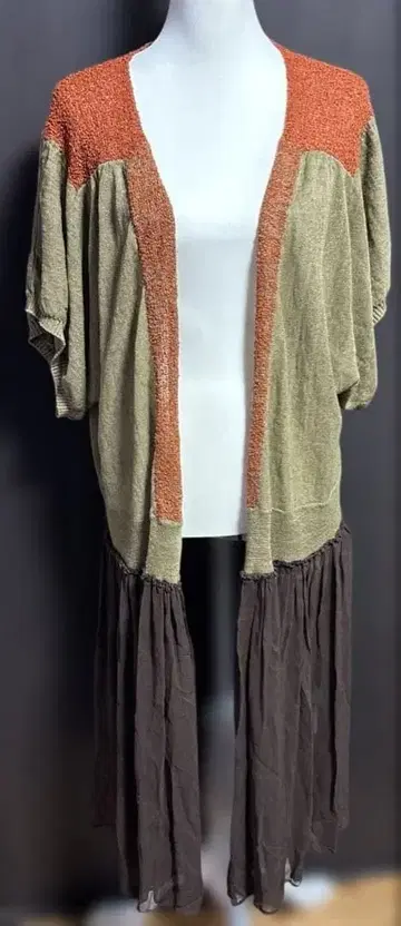 네이티브 빌리지 린넨 실크 롱 가디건