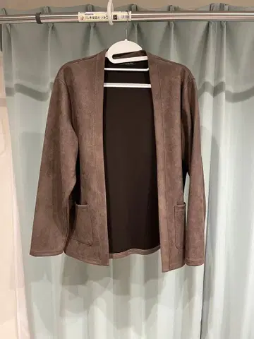 나노 유니버스 페이크 스웨이드 토퍼 가디건