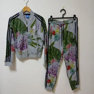 adidas 꽃무늬 저지 맨투맨 셋업