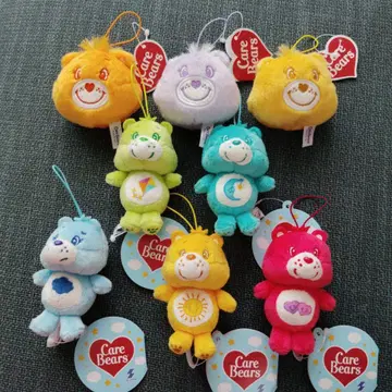 케어베어 [ 새상품 ] 키링 페이스 마스코트 치비데카 마스코트 봉제 인형