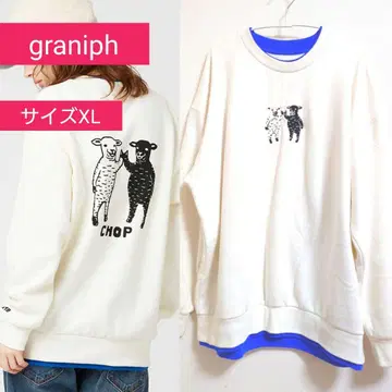 graniph 속기모 레이어드 빅 맨투맨 새상품급