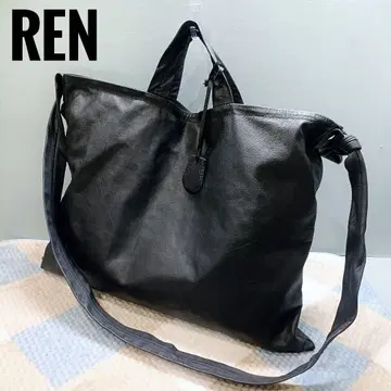 REN 렌 야기 가죽 BARE 베어 2way 백 블랙 쿠라가에
