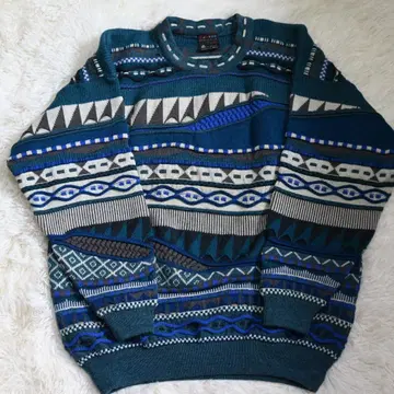 구제 의류 90s 호주산 EMAROO 3D 디자인 니트 울