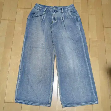 Revertical 라이트 블루 와이드 팬츠