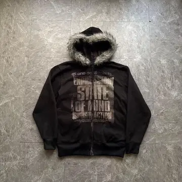 Y2K archive b one soul far zip hoodie
