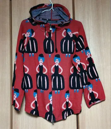 와코루 Atsuko Matano 캐릭터 패턴 후드티