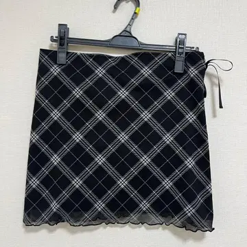 UbySPIC&SPAN 체크 무늬 미니 스커트 38
