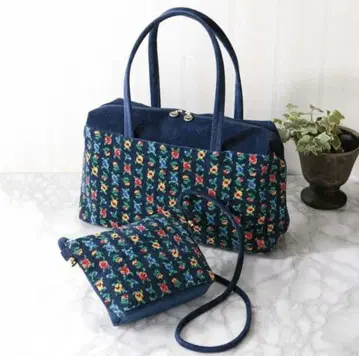 페이러 카리나 보스턴 백 & 숄더백 세트 네이비