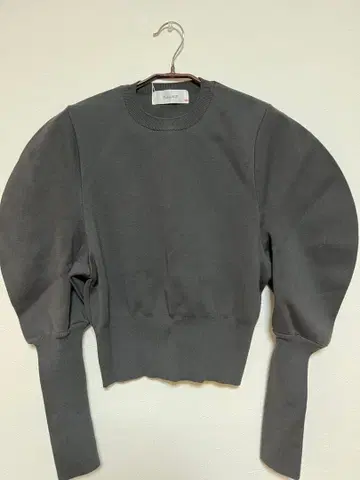 PaddyHill 퍼프 슬리브 니트 36 그레이