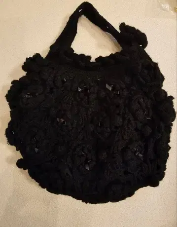 PINK HOUSE 크로 셰 뜨개질풍 핸드백