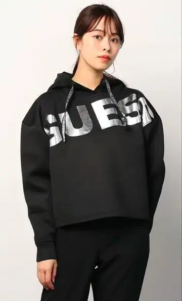 Guess Janelle 후디 파카 블랙