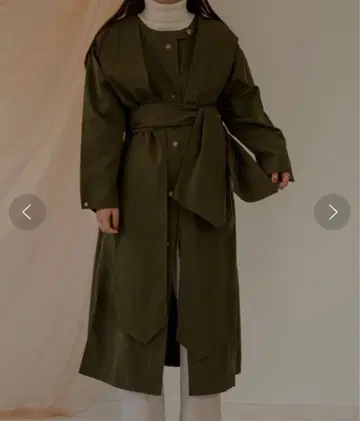 lawgy 트렌치코트 그린