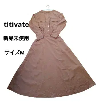 택 포함 새상품 titivate 티티베이트 긴팔 셔츠 원피스 롱