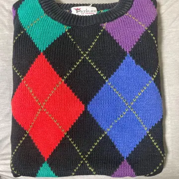 Parker of Vienna 아가일 스웨터 M