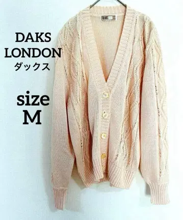 새상품급 일본제 실크 DAKS LONDON 닥스 긴팔 가디건 M 사이즈