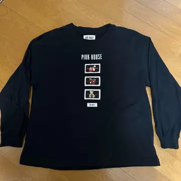 PINK HOUSE 블랙 얇은 원단 트레이닝복